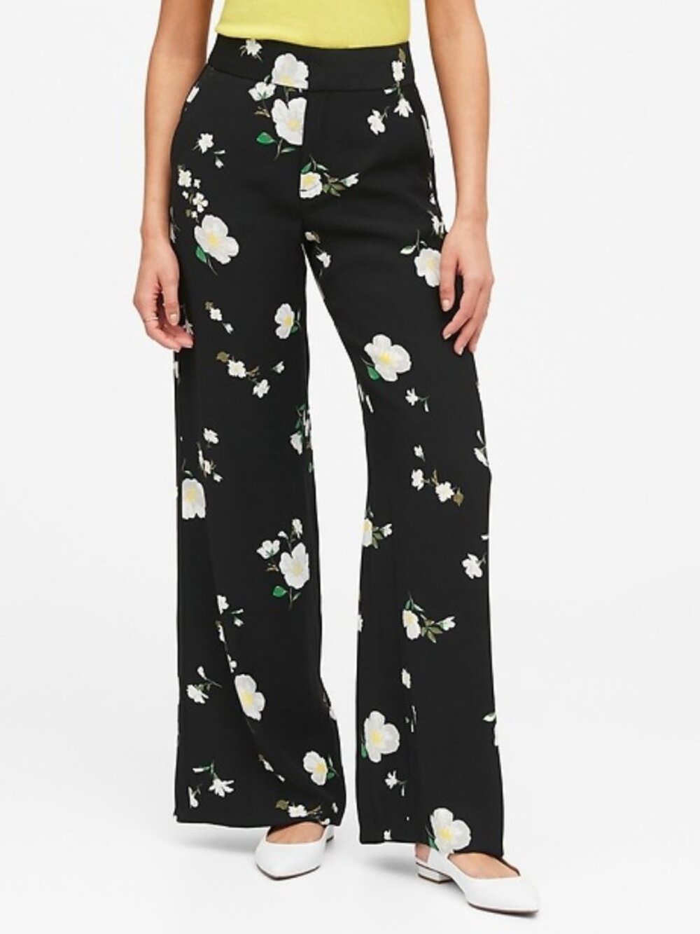 NWT Banana Republic High-Rise Wide-Leg Floral Pant